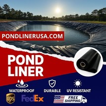 Pond Liner - Strong &amp; Waterproof - 1x1 to 20x20 Sizes - Free Shipping - $106.91+
