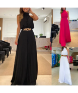 2023 New Fashion Elegant Solid Color Sleeveless Sexy Jumpsuit - $36.95