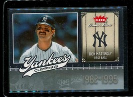 2006 Fleer Greats Of The Game Baseball Card NYY-DM Don Mattingly Yankees 1982-95 - £9.88 GBP