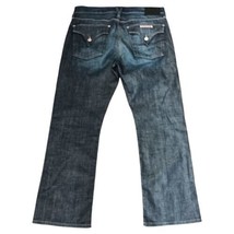 Hudson Button Fly Mens Jeans Clifton 34x28 Denim Clifton Flap Pocket Straight  - £34.34 GBP