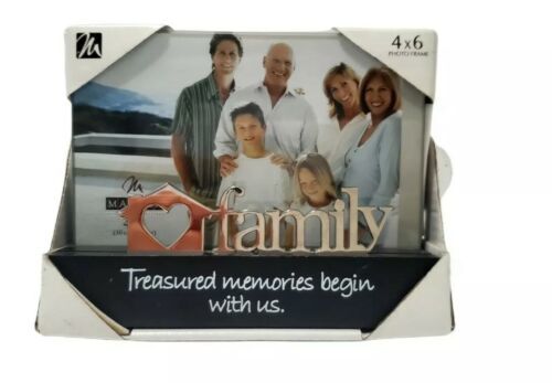 NEW Malden Family 4X6 Photo Frame family reunion treasure memories begin with us - $13.98
