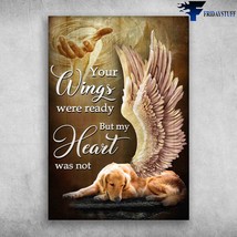 Golden Retriever Angel Your Wings Were Ready But My Heart Was Not God Hand - £12.57 GBP