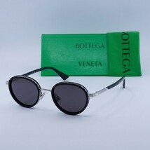 Bottega Veneta BV1372S 001 Black/Silver/Grey 49-22-145 Sunglasses New Au... - $513.34 CAD