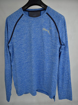 Puma Shirt Dry Crew Pullover Heather Blue M Mens NWT - £28.04 GBP