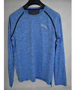 Puma Shirt Dry Crew Pullover Heather Blue M Mens NWT - $48.74 CAD