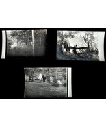 Antique Postcard Lot 3 AZO Photo Circa 1910 Camping Homestead Rare Ephemera - $1,113.66 MXN