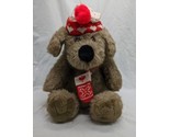 Christmas Holiday Brown Dog With Mittens Target Dayton Hudson Plush 12&quot; - £28.03 GBP