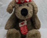 Christmas Holiday Brown Dog With Mittens Target Dayton Hudson Plush 12&quot; - $35.63