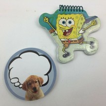 Spongebob Squarepants Golden Retriever Puppy Sticky Notes Lot Notepads Shaped - £11.98 GBP
