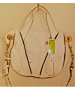 NEW orYANY HEATHER WHITE 100% LEATHER SMALL CROSSBODY SHOULDER BAG - AUT... - $176.51 CAD