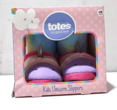 Totes Toasties Childrens Unicorn Slippers Small 11-12 Open Box - £10.22 GBP