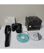 Nikon Coolpix L320 Digital Camera 16.1MP 26X Optical Zoom Black WORKS / ... - $87.81 CAD