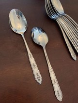 2 Oval Soup Spoons Oneida Distinction Floral Bouquet Pattern Hh 6 Sets Ava - £14.16 GBP