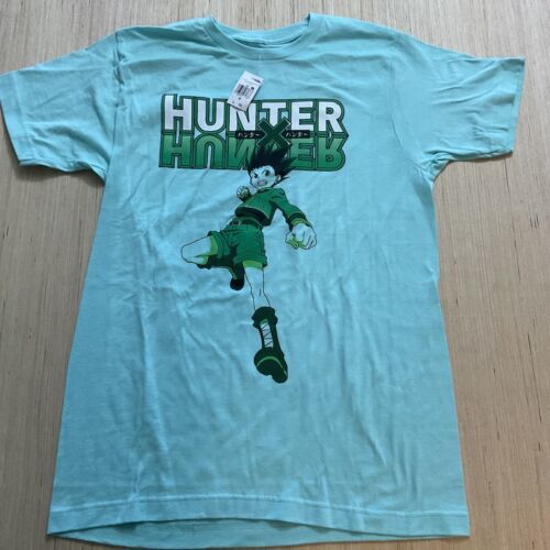 Primary image for Hunter X Hunter Mens T-Shirt - Gon Jumping Attack Under Logo Mint Green Med New