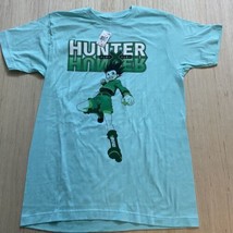 Hunter X Hunter Mens T-Shirt - Gon Jumping Attack Under Logo Mint Green ... - £9.20 GBP