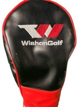Wishon Golf 2 Wood Fairway Headcover Black, Red And White Excellent Cond... - $13.08