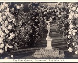 RPPC Rose Garden Statue Benvenuto Tod Inlet Vancouver Island BC Canada L11 - £3.06 GBP