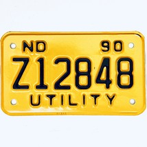 1990 United States North Dakota Utility Special License Plate Z12848 - £14.51 GBP