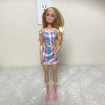 Mattel 2015 Ice Cream Barbie Blond Hair Blue Eyes Rigid Body - $11.39
