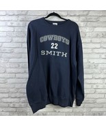 Sport Attack Dallas Cowboys Sweatshirt Men's XL Navy Embroidered 22 Smith - $24.14