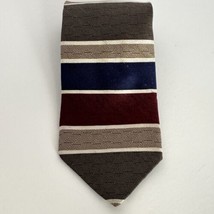 Duck Head 100% Silk Fall Colors Geometric Pattern Made in USA Tie Neckti... - $7.99