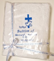 Personalised Babtism / Christening Embroidered towels White Gift - £5.98 GBP+