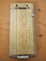 Vintage 1950s BATES List Finder Model A Faux Woodgrain Metal Address Flip Book - £32.04 GBP