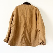 Carhartt Sherpa Lined Jacket C61-CML Cotton Duck Canvas Tan Mens 2XL EUC - £74.72 GBP