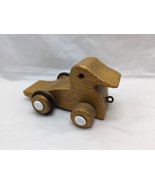 1981 Handmade Wooden Duck Toy 4&quot; JWC Feb - $17.81