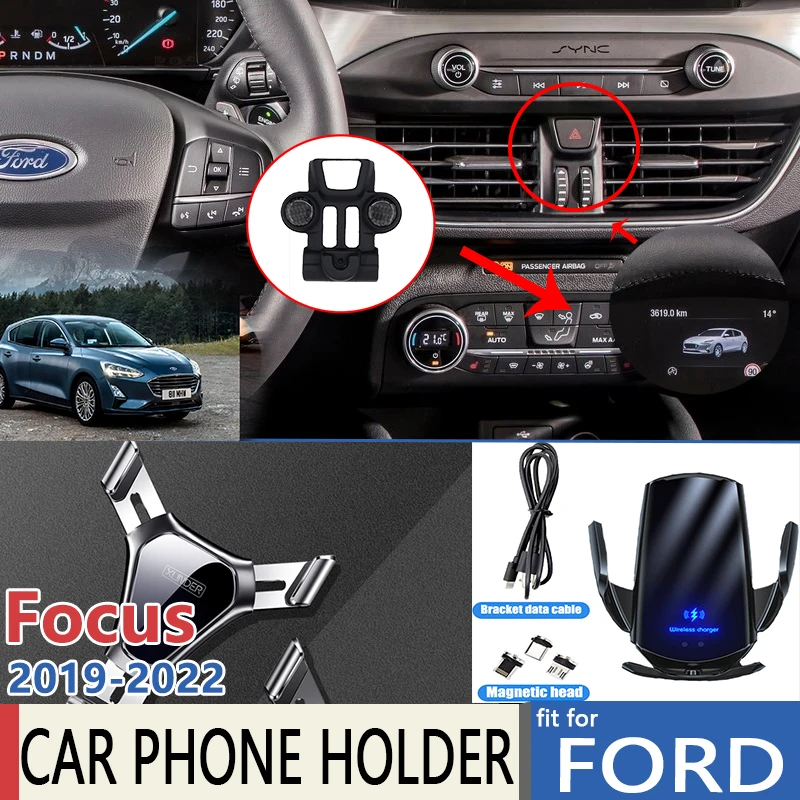 Car Mobile Phone Holder for Ford Focus C519 MK4 2019 2020 2021 2022 GPS Stand - £14.21 GBP+