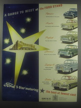 1954 Ford Cars Advertisement - Popular, Anglia, Prefect, Consul, Zephyr, Zodiac - £14.76 GBP