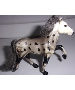 Vintage Dapple Gray Horse Figure With Hair Maine &amp; Tail - $2.73 CAD