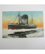 Ship Postcard Alaskan Steamer Ice Jam Bering Sea Steamship Antique 1911 Mitchell - $9.99