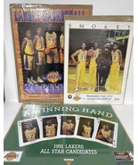 Los Angeles Lakers Lot of (3) Posters &amp; Banners - Kobe Bryant, Shaq &amp; Ma... - $15.00