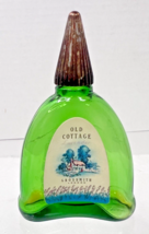 Vintage Old Cottage Lavendar Perfume Scent Bottle England Deep Green Gla... - $14.36