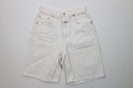 Vintage 90s Boss Streetwear Boys 25 Distressed Baggy Denim Jean Shorts W... - $34.60