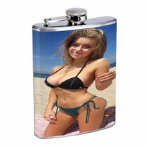 Norwegian Pin Up Girls D3 Flask 8oz Stainless Steel Hip Drinking Whiskey - £11.72 GBP