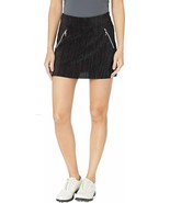 NWT JAMIE SADOCK NY 10 crunchy jet black skort golf tennis 15&quot; skirt str... - $78.53 CAD