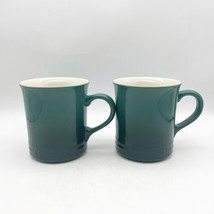 X2 Le Creuset Coffee Mugs 14 Oz Cactus Green - $34.99