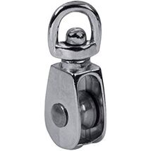 Baron Mfg Rope Pulley Swivel Single Nickel 2In 0173ZD-2 - $20.64