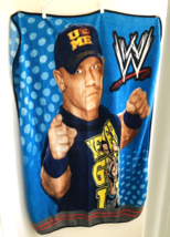 WWE John Cena Fleece Throw Blanket 2014 16x Champ You Cant See Me Never Give Up - $23.70