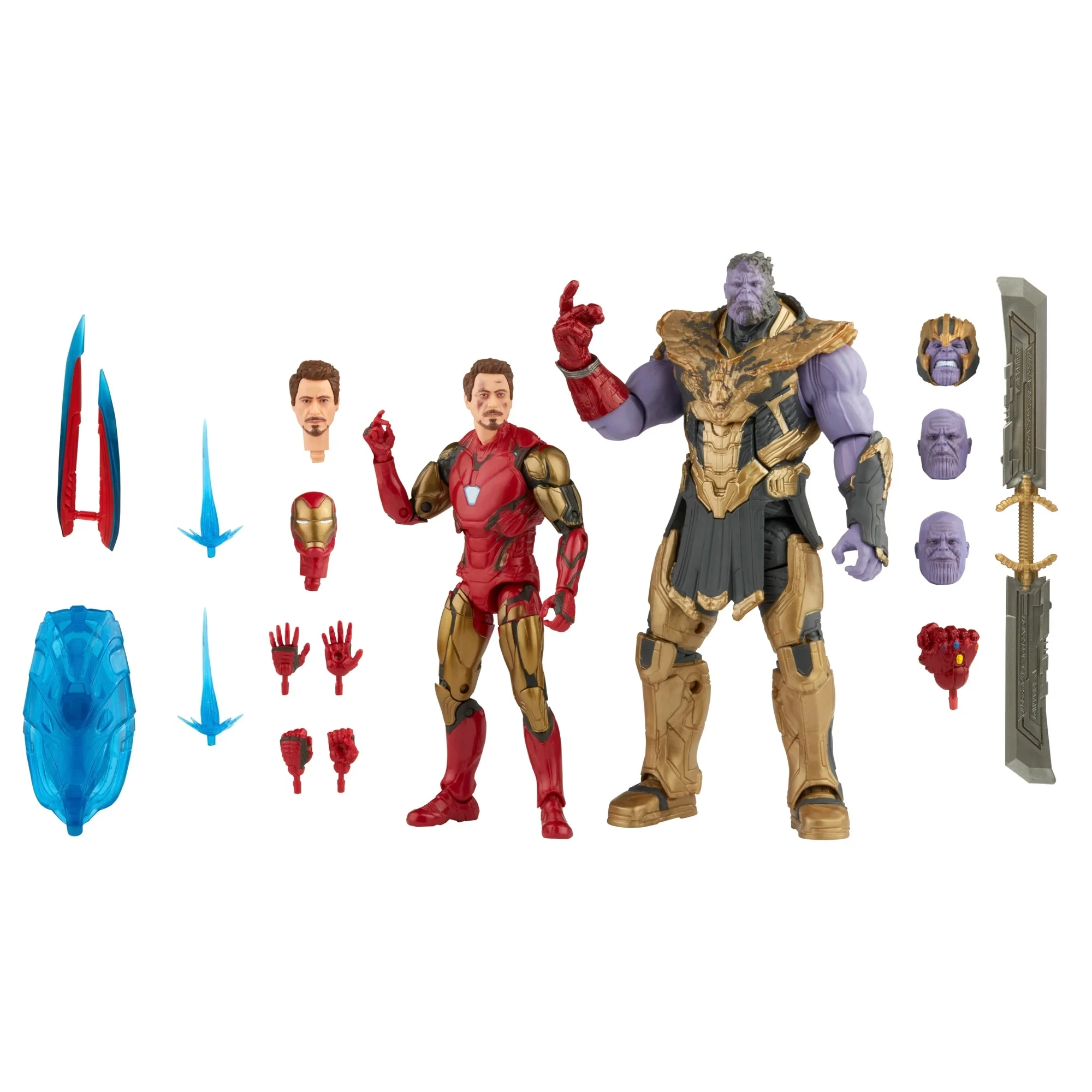 Marvel Legends Infinite Saga Thanos &amp; Iron-Man Mark LXXXV 6&quot; Action Figure - £116.60 GBP