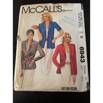 McCall&#39;s Misses Jacket Sewing Pattern sz 10 6943 - uncut - £10.91 GBP