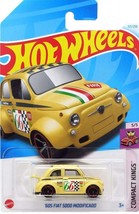 HOT WHEELS &#39;60s Fiat 500D Modificado YELLOW - £2.28 GBP