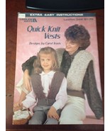 Quick Knit Vests. Leisure Arts Leaflet 346 - $15.97