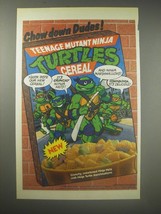 1990 Ralston Teenage Mutant Ninja Turtles Cereal Ad - Chow down dudes! - £14.50 GBP