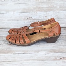 Clarks Sandals - Ankle Strap Sandals Light Brown Size 8 M - $24.99