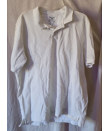 Men Faded Glory White Size Lg. 42-44 Three Button Pullover Shirt Casual ... - £7.07 GBP