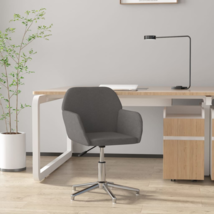 vidaXL Swivel Office Chair Light Gray Fabric - $103.99