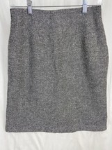 Norton McNaughton Women&#39;s Geometric Gray Skirt A-Line Elastic Waist Size... - £12.89 GBP